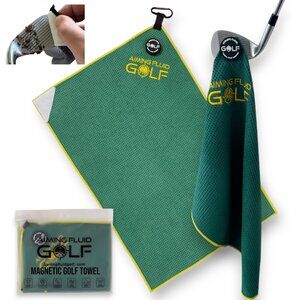 Magnetic Golf Towel 16" x 24" Augusta Green